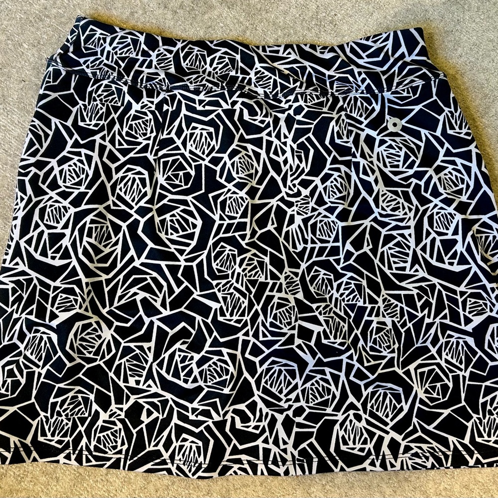 Black and White Geometric Women's Skort, tennis, pickleball, golf